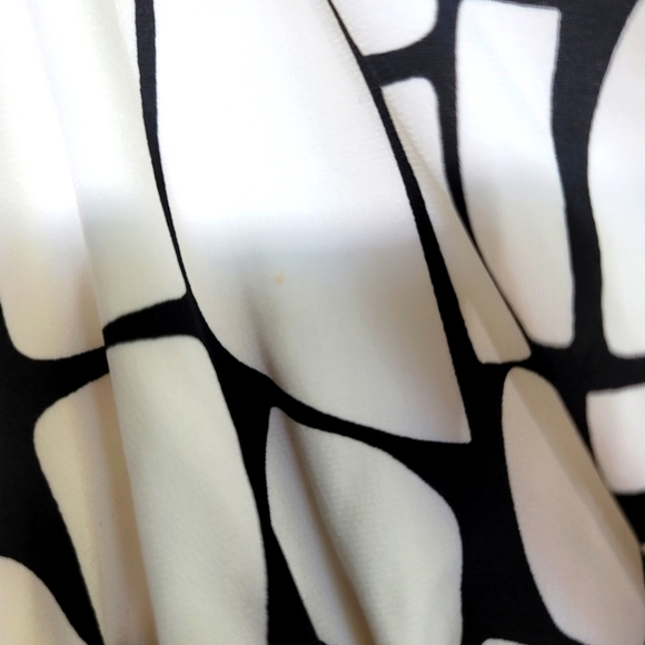 EnFocus Studio Cocktail Dress Size 4 Empire Waist Cream & Black - Picture 4 of 4